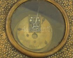 Art deco asztali óra, jó állapotban, kulccsal, m: 24 cm