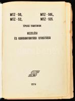 MTZ-50, MTZ-50L, MTZ-52, MTZ-52L típusú traktorok kezelési és karbantartási utasítása. Bp., 1974, Ag...
