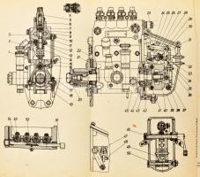 MTZ-50, MTZ-50L, MTZ-52, MTZ-52L típusú traktorok kezelési és karbantartási utasítása. Bp., 1974, Ag...