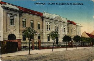 Csáktornya, Cakovec; M. kir. állami polgári fiú és leány iskola. Fischel Fülöp (Strausz Sándor) kiadása / boy and girl school