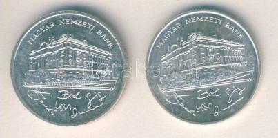 1992-93. 200Ft Ag "MNB" (2x) T:BU,2