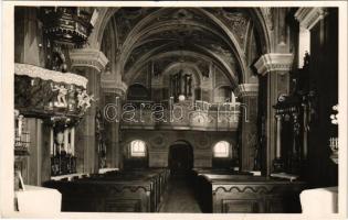 Érsekújvár, Nové Zámky; Ferences templom kórusa, belső / church, interior