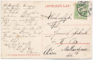 Komárom, Komárnó; Jókai Mór utca, Dunántúli református takarékpénztár / street, savings bank (EK)