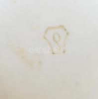 2 db Drasche és Kőbányai porcelán váza, Kézzel festett, jelzett, kis kopással 8 cm, 10 cm