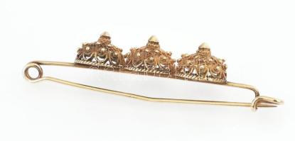 14K arany (Au) bross áttört díszítéssel Jn 3,63 g