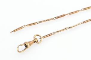 14K arany (Au) gyűrű és hiányos lánc Jelzett 8,24 g,