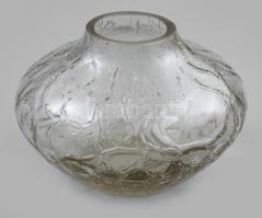 L. Szabó Erzsébet (1935-): Kraklé váza. Jelzés nélkül, hibátlan, d: 14 cm, m: 10 cm