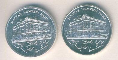 1992-93. 200Ft Ag "MNB" (2x) T:BU,2