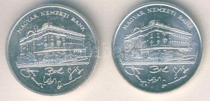 1992-93. 200Ft Ag "MNB" (2x) T:BU,2