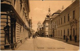 Temesvár, Timisoara; Lonovits utca. Uhrmann Henrik kiadása / street (kis szakadás / small tear)