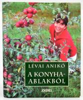 Lévai Anikó: A konyhaablakból. Bp., 2007, Jokerex. Gazdag képanyaggal illusztrált. Kiadói kartonált papírkötés, kiadói papír védőborítóban, a védőborítón ázásnyomokkal. A szerző által DEDIKÁLT példány.