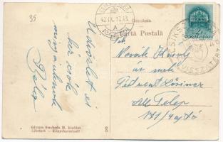 1940 Csíkszereda, Miercurea Ciuc; Strada Liceul / Gimnázium utca, Alter Izsó üzlete, Gyógyszertár. S...