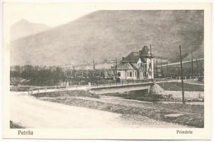 Petrilla, Petrila (Hunyad); Primaria / Fő út, villa, híd / main street, bridge, villa