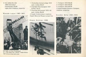 Expozíció Fotó/művészet. Szerk.: Kovács Ákos. Kiállítási katalógus. Hatvany Lajos Múzeum No. 2. Bp.,...