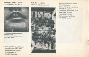 Expozíció Fotó/művészet. Szerk.: Kovács Ákos. Kiállítási katalógus. Hatvany Lajos Múzeum No. 2. Bp.,...