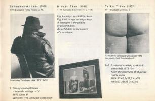 Expozíció Fotó/művészet. Szerk.: Kovács Ákos. Kiállítási katalógus. Hatvany Lajos Múzeum No. 2. Bp.,...