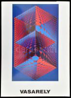 1994 Vasarely, Victor (1908-1997): Hatlapos teljes mappa (teljes a borítóval együtt). Bp., é.n., Vasarely Múzeum, ofszet, papír, lapméret: 42,5x31 cm