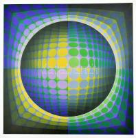 1994 Vasarely, Victor (1908-1997): Hatlapos teljes mappa (teljes a borítóval együtt). Bp., é.n., Vas...
