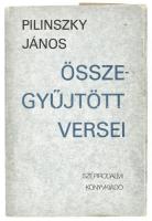 Pilinszky János összegyűjtött versei. Szerk., sajtó alá rendezte és utószóval ellátta: Jelenits István. Bp., 1987, Szépirodalmi Könyvkiadó. Kiadói egészvászon-kötés, kiadói papír védőborítóban, a gerincnél kisebb folttal.