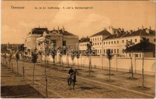 Temesvár, Timisoara; Cs. és kir. hadbíróság. Uhrmann Henrik kiadása / K.u.k. Garnisonsgericht / Austro-Hungarian court martial (EK)