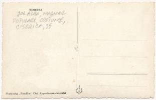 Torockó, Rimetea; mozaiklap, folklór / multi-view postcard, Transylvanian folklor. Photo Fotofilm