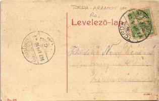 1907 Torda, Turda; Fő tér, Jónás Elek étterme, Sterl Gyula üzlete. No. 426. / main square, restauran...