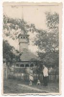 Felsőbulzesd, Bulzestii de Sus; Biserica de lemn / Fatemplom / wooden church, photo (8,9 x 5,8 cm) (non PC)