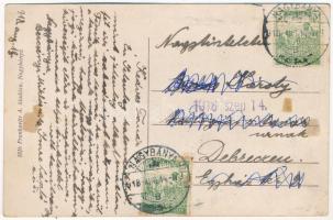 1918 Nagybánya, Baia Mare; Szent István torony. Frankovits A. kiadása / city tower (EK)