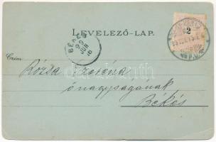 1899 (Vorläufer) Nagyvárad, Oradea; Kereskedelmi Csarnok, múzeum, Kishídfő, Püspöki palota és székes...