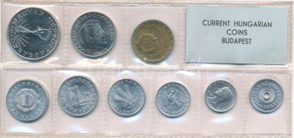 1971. 2f-10Ft (9xklf) érmés forgalmi sor fóliatokban T:UNC patina Adamo FO4