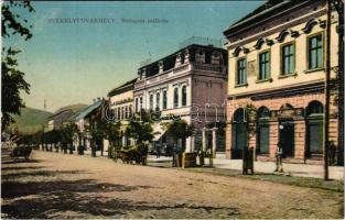 1913 Székelyudvarhely, Odorheiu Secuiesc; Budapest szálloda, M. kir. dohány nagyáruda üzlete. W.L. Bp. 7616. 1911-14. / hotel, tobacco shop (EK)