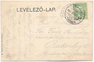 1909 Szászváros, Broos, Orastie; utca. H. Graef kiadása / street view (fl)