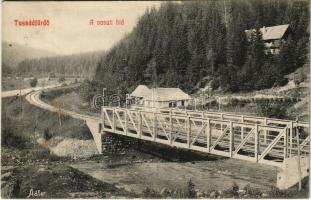 1909 Tusnádfürdő, Baile Tusnad; vasúti híd. Adler fényirda 167. / railway bridge (fl)