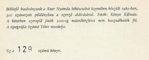Tandori Dezső: "Kedves Samu..." Kónya Kálmán fotóival. Kondor Béla kiállításához. Hatvany ...