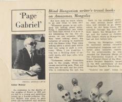 Molnár Gábor (1908-1980) vadász, író. feltehetően kiadtlan gépelt kéziratai 14 db különböző című hos...
