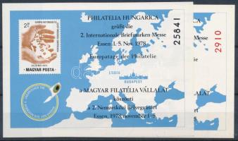 1978/D1 + KA1 PHILATELIA HUNGARICA emlékív pár (8.800)