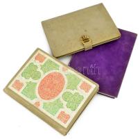 1975-2000 3 db emlékkönyv, változó állapotban