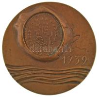 1989. Budafok alapításának 25. évfordulójára kétoldalas bronz emlékérem, eredeti tokban (81mm) T:AU