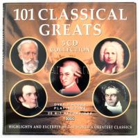 101 Classical Greats. (komolyzenei CD válogatás).  5 x CD, Válogatás, Prism Leisure, Egyesült Királyság, 2001.