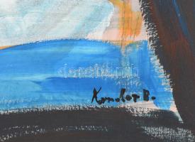 Kondor B jelzéssel: Portré. Olaj, vászon, 60x80 cm