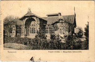 1904 Temesvár, Timisoara; Polgári lövölde. Morawetz &amp; Weisz kiadása / Bürgerliche Schiesstätte / shooting hall