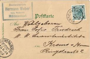 1901 Hirschwang (Reichenau an der Rax), Hermann Weber's Restauration zum grossen Höllenthal / r...