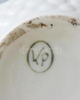 2 db régi hasas bögre. Matricás, jelzett, javítással, kopással 11 cm