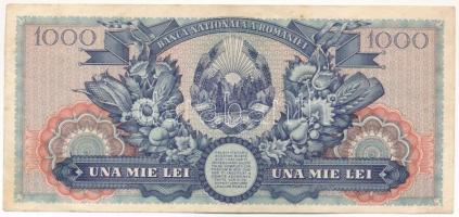 Románia 1948. 1000L T:F szép papír Romania 1948. 1000 Lei C:F nice paper Krause P#85