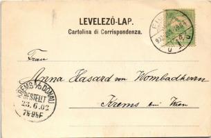 1902 Fiume, Rijeka; Adria Palota és Tengeri Hatóság / Palazzo Adria e Governo Maritimo / maritime go...