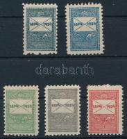 1924 5 klf levélzáró 1874-1924 / labels