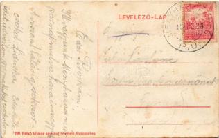 Menyháza, Monyásza, Moneasa; nyaralók. Patkó Vilmos amateur felvétele / villas. Art Nouveau, floral ...