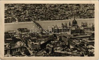 1954 Budapest, Kossuth híd, Országház, Parlament. Képzőművészeti Alap Kiadóvállalat (EK)