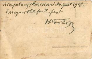 1918 Campulung Moldovenesc, Moldvahosszúmező, Kimpolung (Bukovina, Bukowina); Kriegswohlfartsfest, W...