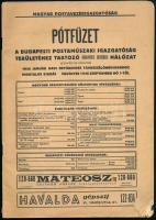 1946 M. Posta távbeszélő névsorhoz való pótfüzet 1946. január 62p.